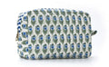 Block print toiletry bag