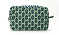 Seafoam Block print toiletry bag